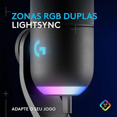 Microfone Gaming Logitech G Yeti GX RGB - Preto - Image 3