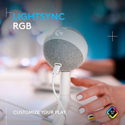 Microfone Logitech G Yeti Orb RGB - Branco - Image 6