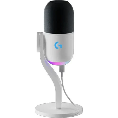 Microfone Logitech Yeti GX com Lightsync RGB - Branco - Image 3