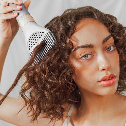 Modelador de Cabelo Cecotec CeramiCare 14 em 1 AirGlam Champagne - Image 7