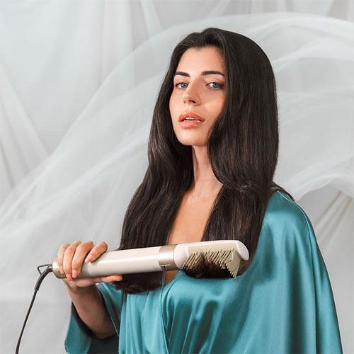 Modelador de Cabelo Cecotec CeramiCare 14 em 1 AirGlam Champagne - Outlet - Grade A - Image 9