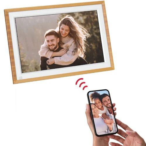 Moldura Digital Agfa Realiview APF1000WIFI 10" HD Wi-Fi 32GB - Castanho