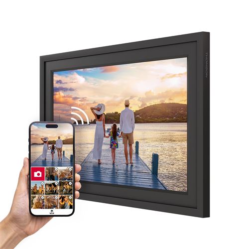 Moldura Digital Thomson Smart Photo Frame F10 10" HD Wi-Fi 32GB - Preto - Image 2