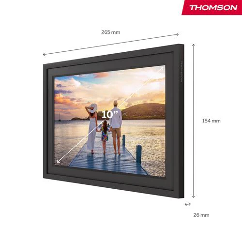Moldura Digital Thomson Smart Photo Frame F10 10" HD Wi-Fi 32GB - Preto - Image 4