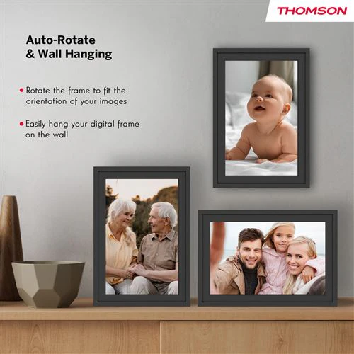 Moldura Digital Thomson Smart Photo Frame F10 10" HD Wi-Fi 32GB - Preto - Image 7