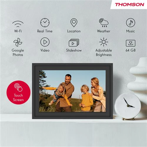 Moldura Digital Thomson Smart Photo Frame F10 10" HD Wi-Fi 32GB - Preto - Image 8