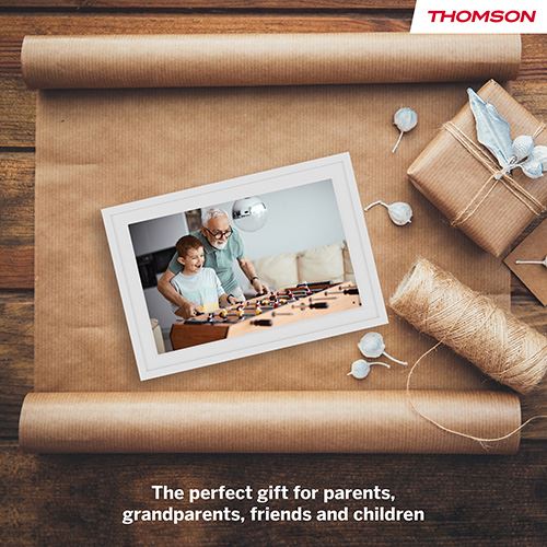 Moldura Digital Thomson Smart Photo Frame F10W 10" HD Wi-Fi 32GB - Branco - Image 12