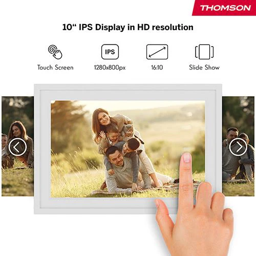 Moldura Digital Thomson Smart Photo Frame F10W 10" HD Wi-Fi 32GB - Branco - Image 5