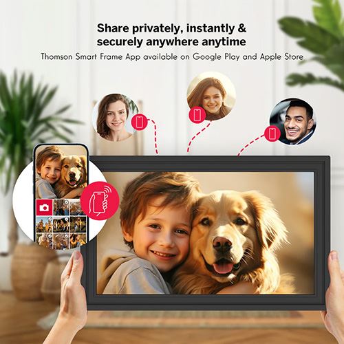 Moldura Digital Thomson Smart Photo Frame F15 15" Full HD Wi-Fi 32GB - Preto - Image 10
