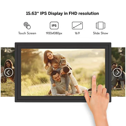 Moldura Digital Thomson Smart Photo Frame F15 15" Full HD Wi-Fi 32GB - Preto - Image 6