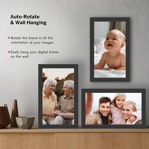 Moldura Digital Thomson Smart Photo Frame F15 15" Full HD Wi-Fi 32GB - Preto - Image 8