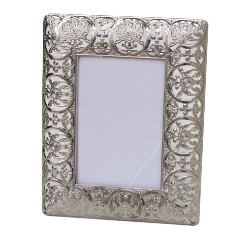 Moldura em Metal Caimana 94540 - 20X25 - Prateada / Círculos