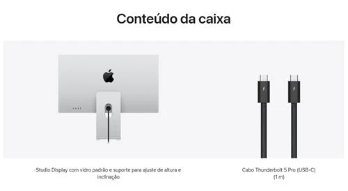 Monitor Apple Studio Display 2026 | Vidro Padrão | Suporte para ajuste de inclinação e altura | 27" | 5K - Image 3
