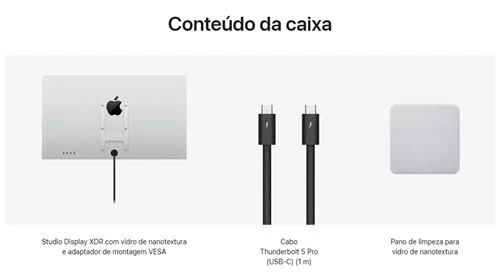 Monitor Apple Studio Display XDR 2026 | Vidro de Nanotextura | VESA | 27" | 5K - Image 3