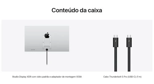 Monitor Apple Studio Display XDR 2026 | Vidro Padrão | VESA | 27" | 5K - Image 3