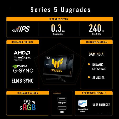 Monitor Gaming Asus VG279QM5A | 27'' | 240 Hz | Full HD - Image 2