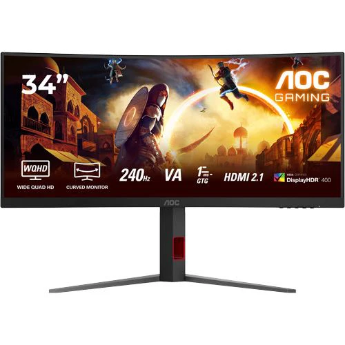 Monitor Gaming Curvo AOC CU34G4Z | 34" | UltraWide QHD | 240 Hz