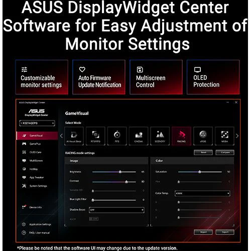 Monitor Gaming Curvo Asus ROG Strix XG34WCDG | OLED 34'' | 175Hz | WQHD - Image 8
