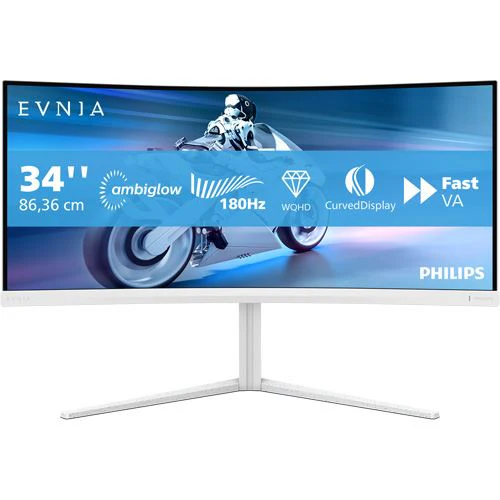 Monitor Gaming Curvo Philips Evnia 5000 34M2C5501A/00 | 34" | UltraWide QHD | 180 Hz