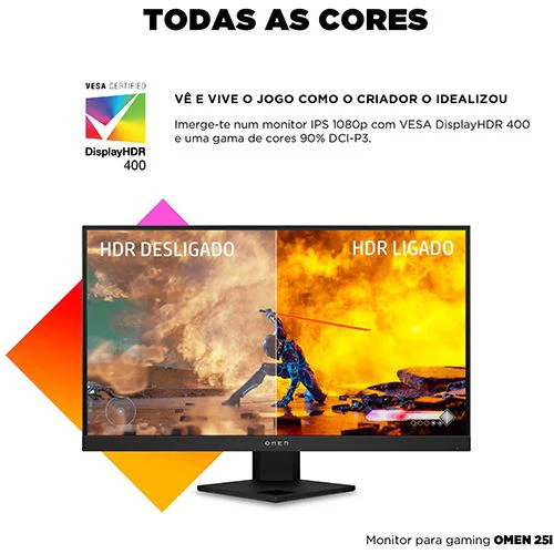 Monitor Gaming Omen by HP 25i | 24,5'' | 165 Hz | Full HD - Image 6