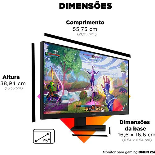 Monitor Gaming Omen by HP 25i | 24,5'' | 165 Hz | Full HD - Image 8
