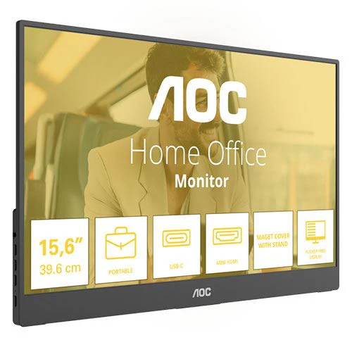 Monitor Portátil AOC 16T20E2 | 15.6'' | 60 Hz | Full HD - Image 2