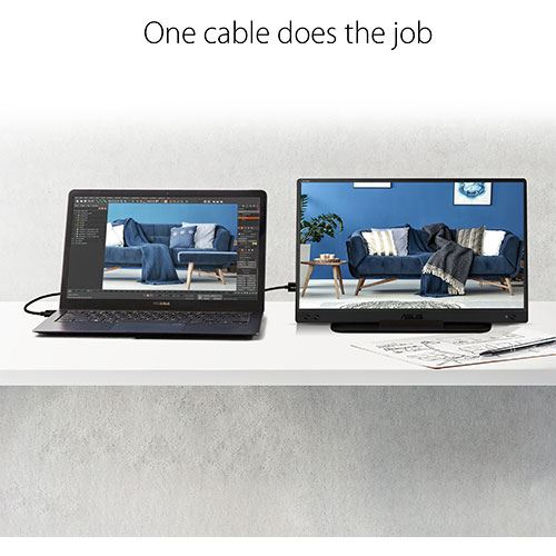 Monitor Portátil Asus ZenScreen MB166C | 15,6'' | 60 Hz | Full HD - Image 2
