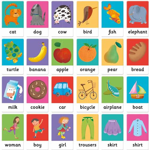 Montessori- Jogo Maxi Flashcards: Baby English First Words - Headu | Sig Toys - Image 2