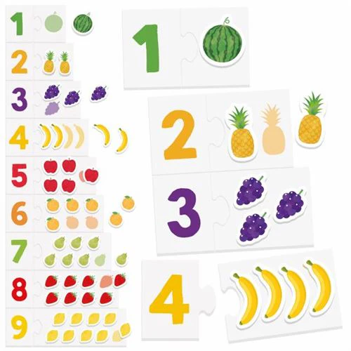 Montessori - Jogo Tactile Numbers - Headu | Sig Toys - Image 2