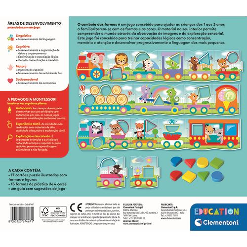 Montessori - O Comboio das Formas - Education Clementoni - Image 3