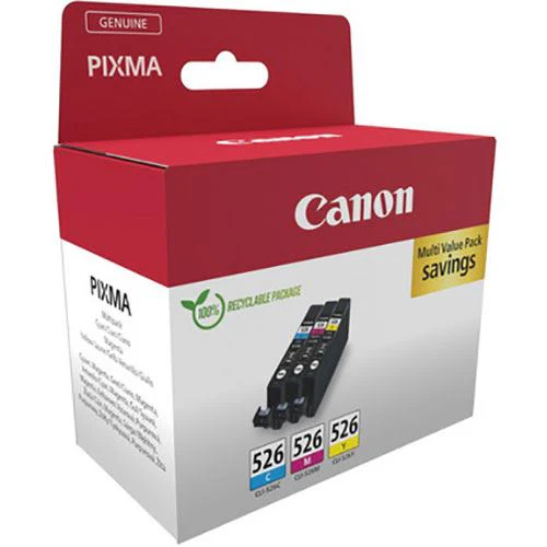 Multi-Pack Tinteiros Canon CLI-526  - Turquesa | Magenta | Amarelo - Image 2