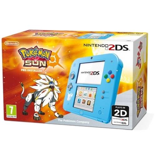 Consola Nintendo 2DS (Azul) + Pokémon Sun (Pré-Instalado)