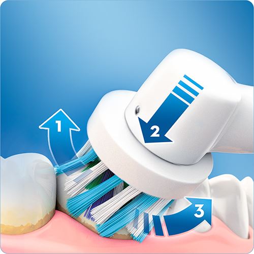 Escova de Dentes Elétrica Oral-B Pro 600 CrossAction - Laranja - Image 4