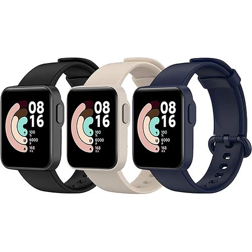 Pack Braceletes 4-OK para Xiaomi Redmi Watch 2 Lite - 3 Uni. - Preto | Bege | Azul - Image 2