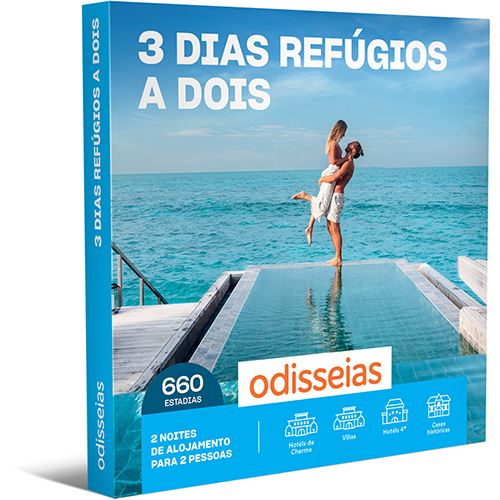 Pack Presente Odisseias - 3 Dias Refúgios a Dois | Experiência 2 noites | 2 pessoas