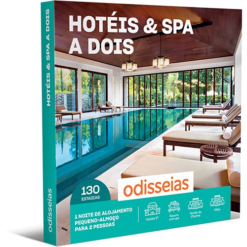 Pack Presente Odisseias - Hotéis & SPA a Dois | Experiência 2 noites e Peq. almoço | 2 pessoas