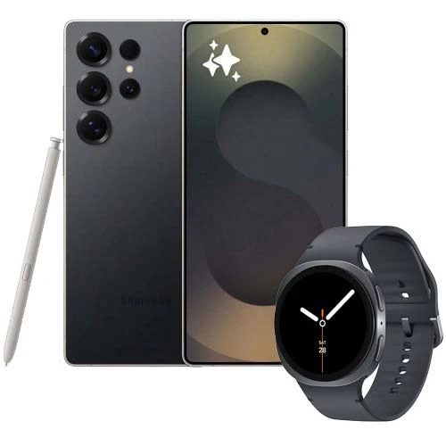 Pack Samsung Galaxy S25 Ultra - 256GB - Preto Titânio + Smartwatch Samsung Galaxy Watch8 44mm - Grafite - Image 2