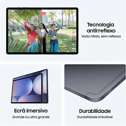 Pack Tablet Samsung Galaxy Tab S10+ 12.4" - Wi-Fi - 256GB - Moonstone Gray + Capa Teclado - Image 4