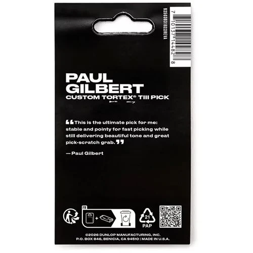 Palhetas Dunlop Paul Gilbert PG462 0.73mm - 12 Unidades - Image 3