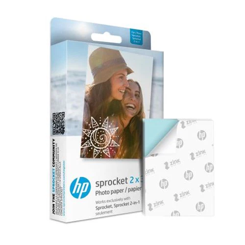 Papel Fotográfico Autocolante HP Sprocket 2"x3" Premium Zink - Pack 20 Folhas - Image 2
