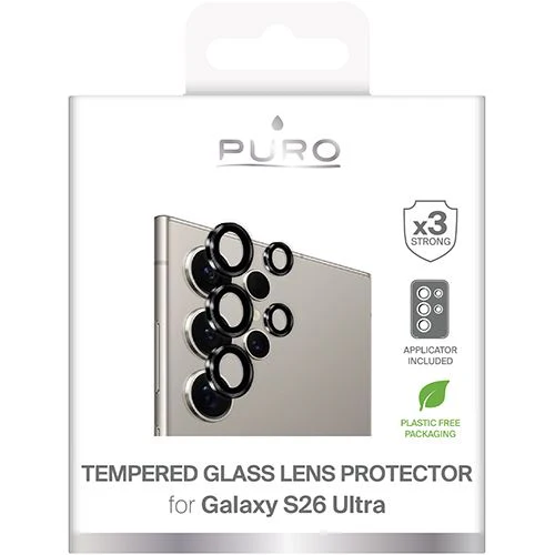Película Proteção Individual Lentes Câmara Puro para Samsung Galaxy S26 Ultra - Moldura Preta - Image 2