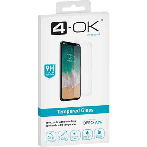 Película Protetora de Ecrã Vidro Temperado 4-OK Oppo A96 - Image 2