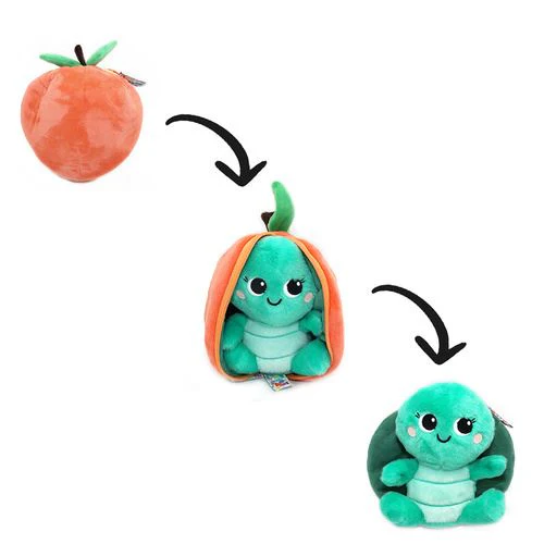 Peluche Les Flipetz Tartaruga com Bolsa em Formato de Pêssego - 2 em 1 - Nature & Découvertes - Image 3