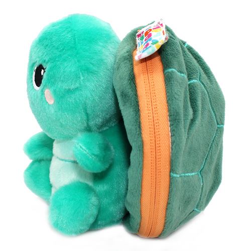 Peluche Les Flipetz Tartaruga com Bolsa em Formato de Pêssego - 2 em 1 - Nature & Découvertes - Image 4