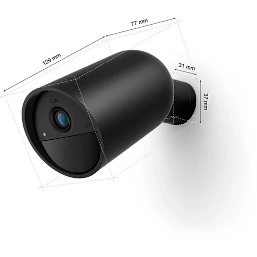 Câmara com Bateria Secure Philips Hue - Preto - Image 3