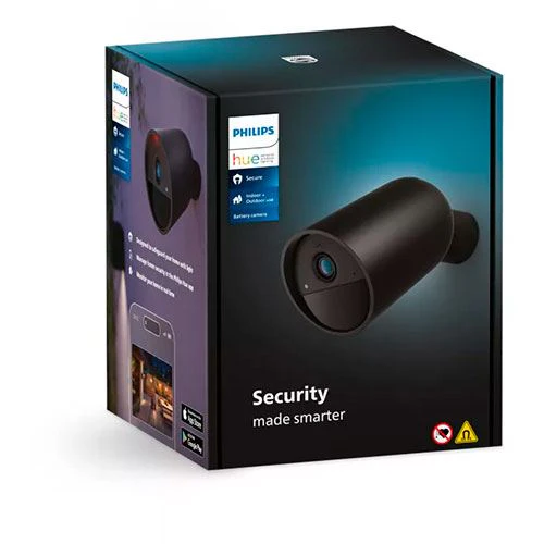 Câmara com Bateria Secure Philips Hue - Preto - Image 5