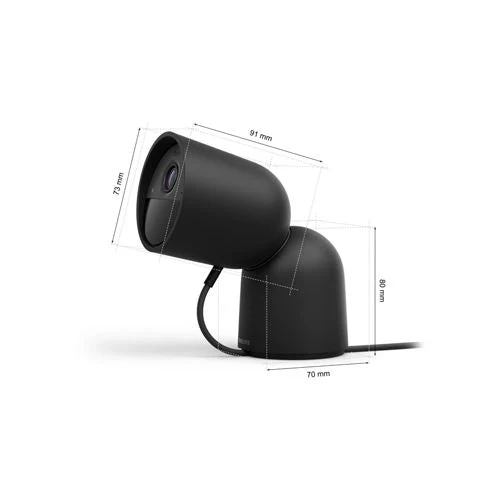 Câmara de Vigilância com Fio + Suporte para mesa Philips Hue - Preta - Image 3