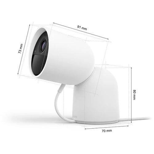Câmara com Fios Secure com Suporte para Mesa Philips Hue - Branco - Image 3