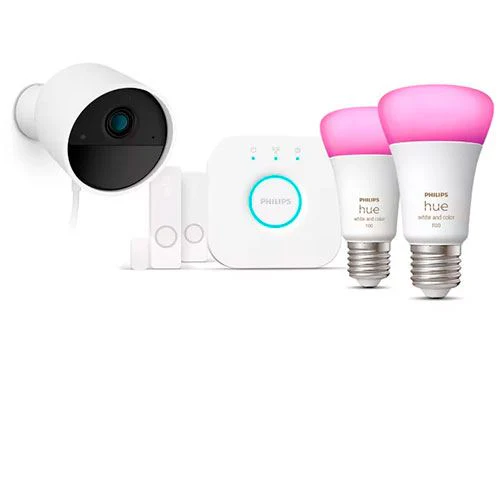Kit Secure com Câmara Philips Hue WCAE27 | Sensor | 2 Lâmpadas - Image 3
