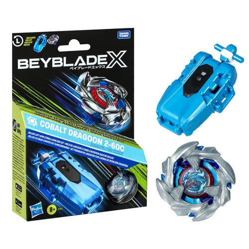 Pião Beyblade X com Lançador - Cobalt Dragon 2-60C - Hasbro - Image 4